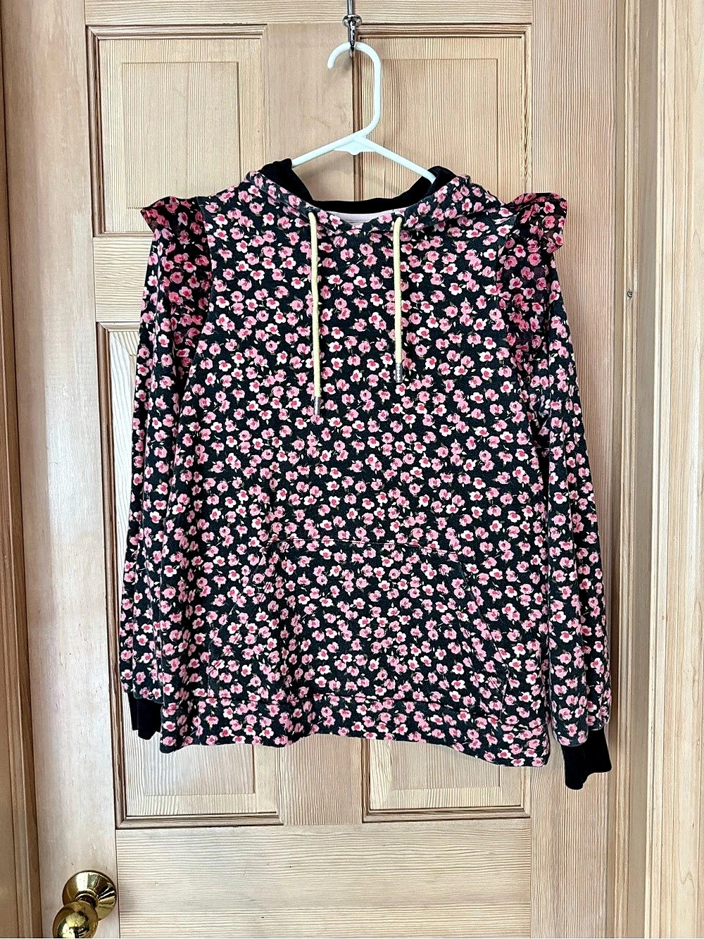 Sandy Liang for Target Floral Ruffle Shoulder Hoodie